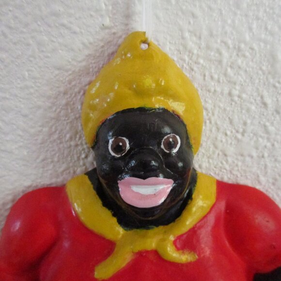 FINAL SALE! VTG Ceramic? Heavy Black Americana Memo/Note Pad & Pencil Holder. - Picture 2 of 10